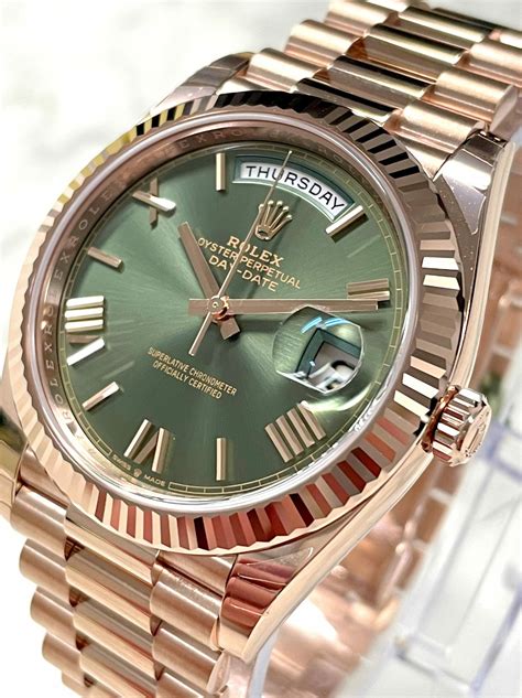 men's rolex day date rose gold|rolex day date 40 price.